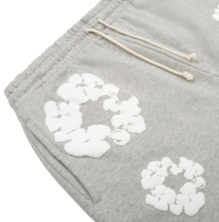 SHORT GRIS "DENIM TEARS"