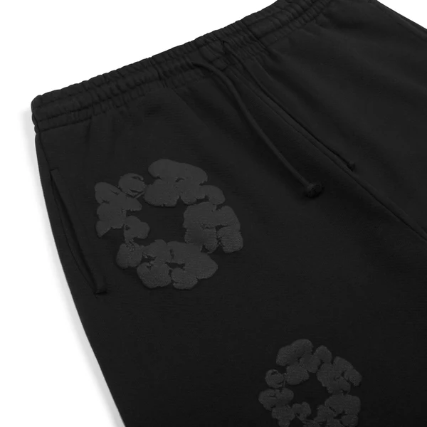 SHORT NOIR/GRIS "DENIM TEARS"