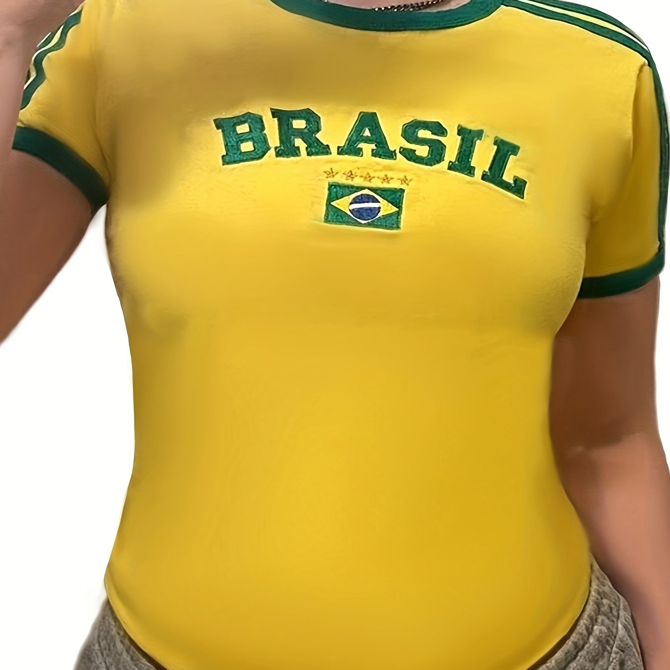 T-SHIRT JAUNE "BRAZIL"