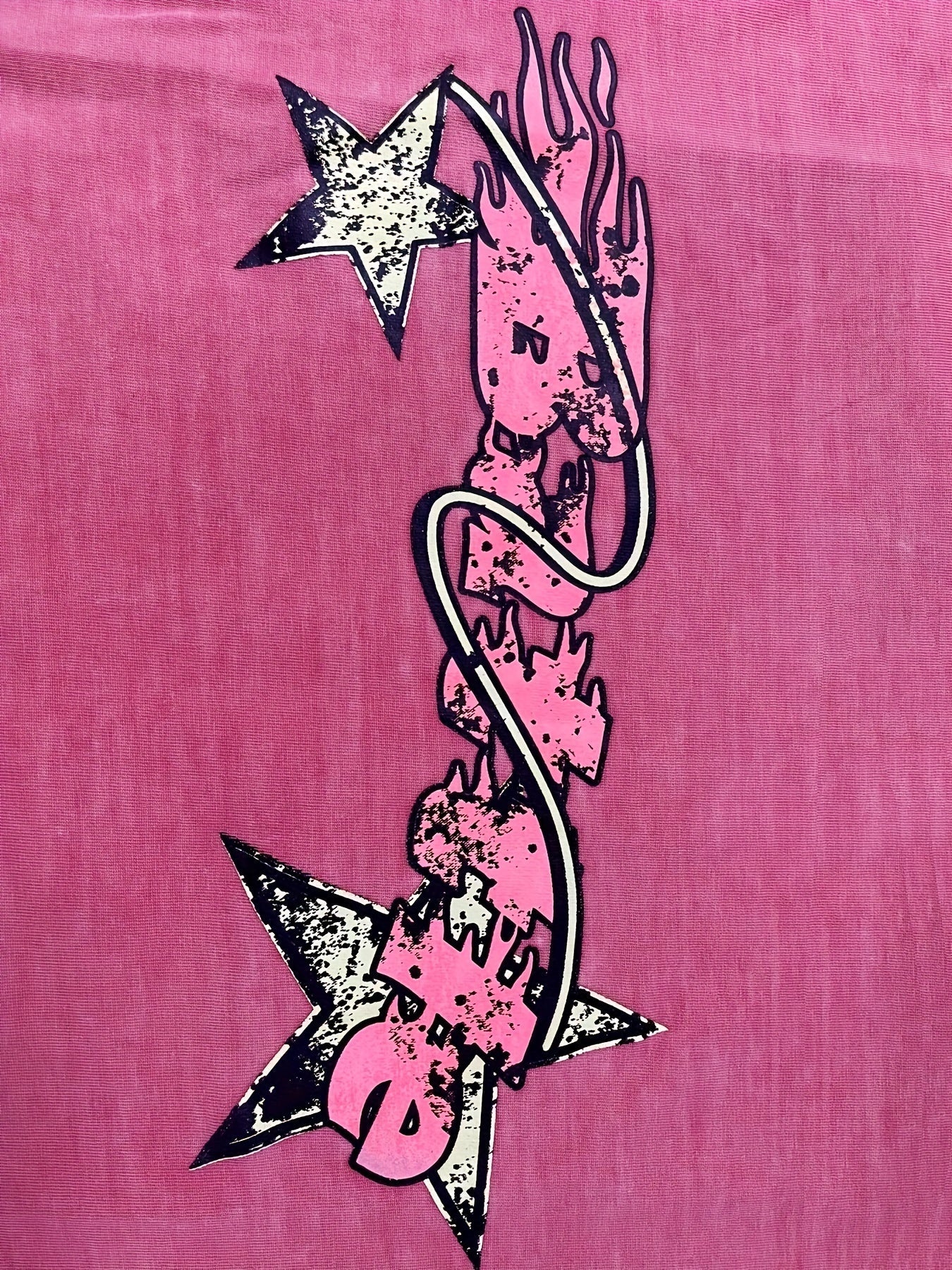 T-SHIRT ROSE "BATTLE"