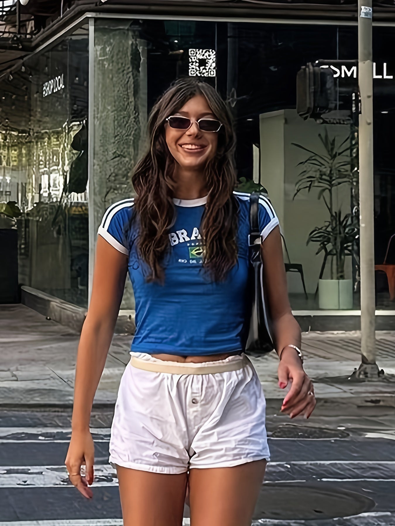 T-SHIRT BLEU "BRASIL"