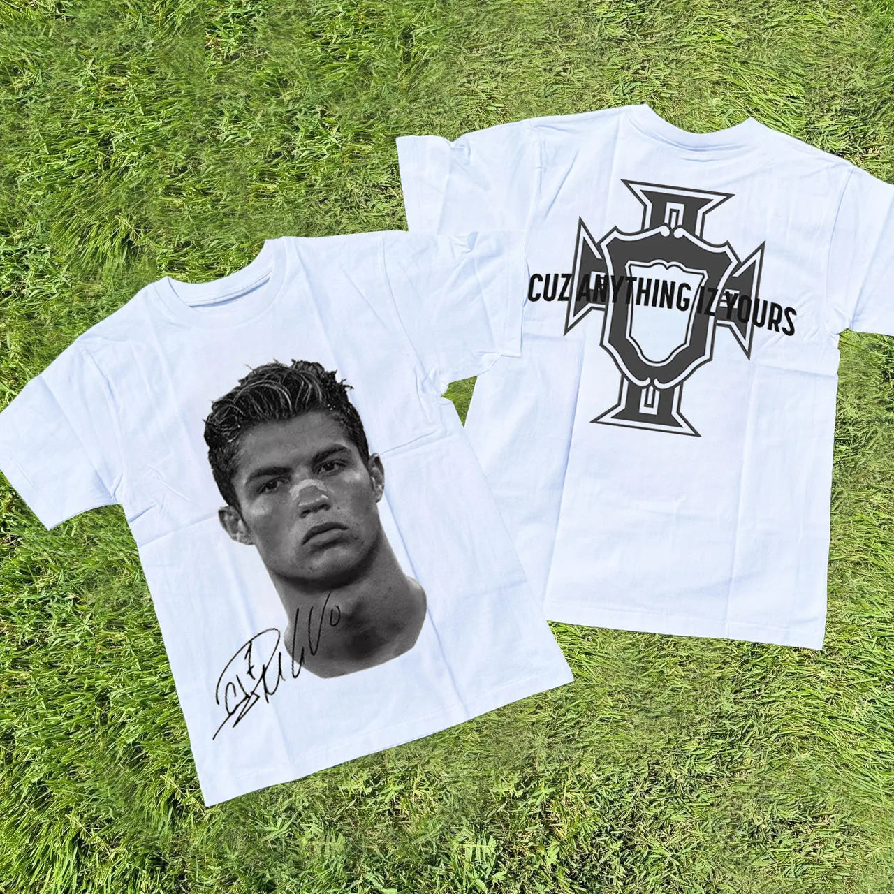 T-SHIRT BLANC "RONALDO"