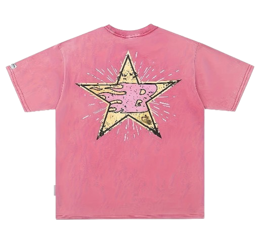 T-SHIRT ROSE "BATTLE"