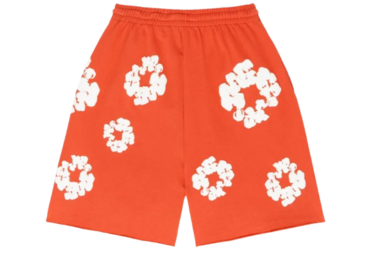 SHORT ORANGE "DENIM TEARS"