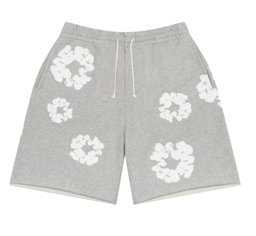 SHORT GRIS "DENIM TEARS"