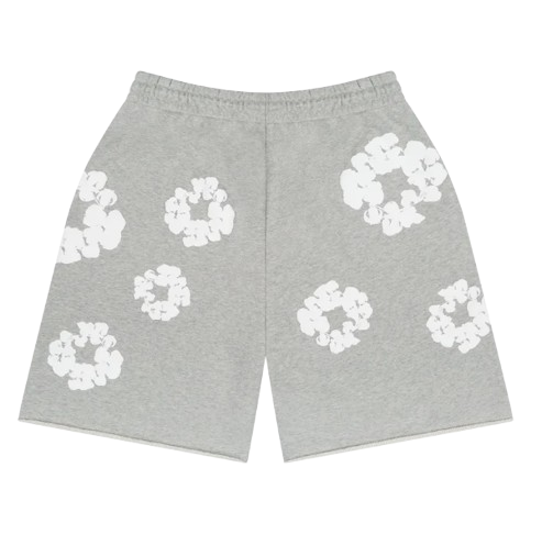 SHORT GRIS "DENIM TEARS"