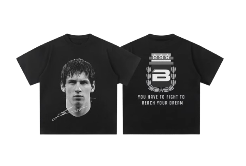 T-SHIRT NOIR "MESSI"