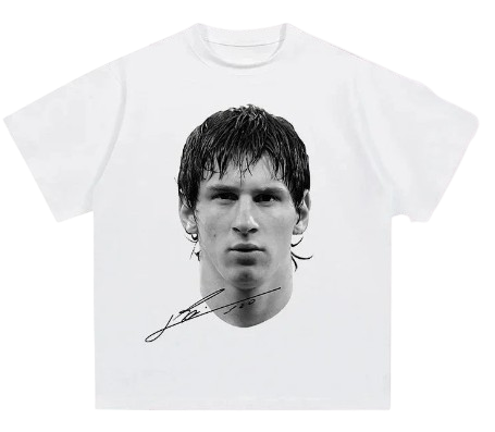 T-SHIRT BLANC "MESSI"