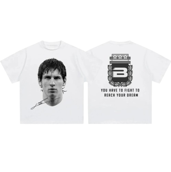 T-SHIRT BLANC "MESSI"