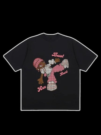 T-SHIRT NOIR "BEAST"