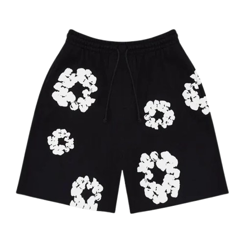 SHORT NOIR "DENIM TEARS"