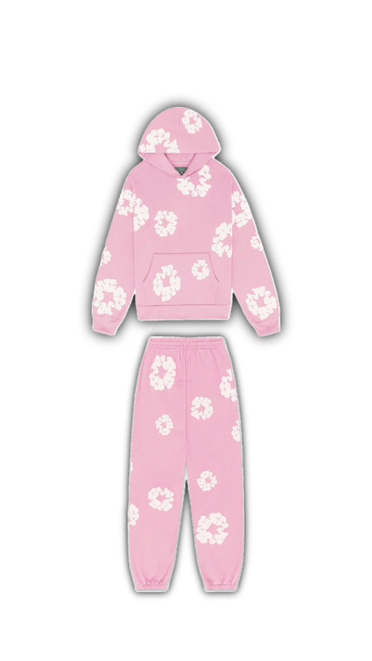 ENSEMBLE  ROSE DENIM TEARS