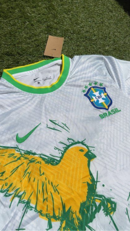 Maillot du Brésil blanc Pigeon